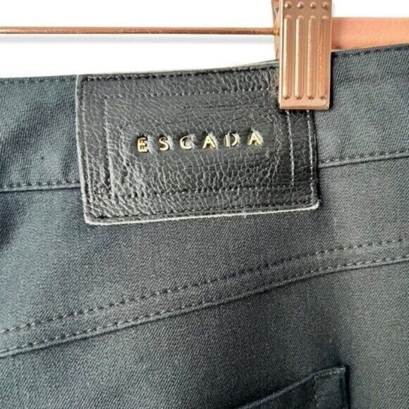 Escada Black Straight High Rise Jeans - Picture 6 of 7
